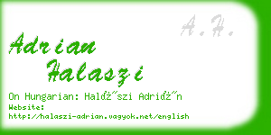 adrian halaszi business card